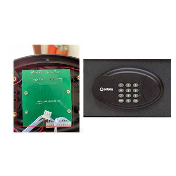OBT-2043MB - Hotel Room Safe PCB Module with key board panel with USB port (Audit Trailing Function)